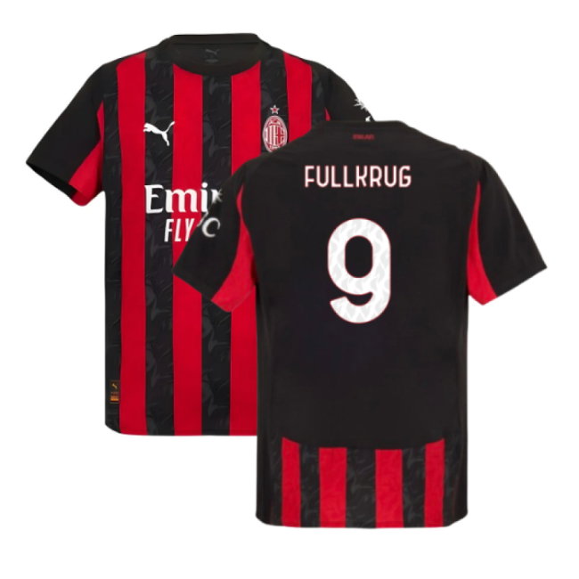2025-2026 AC Milan Authentic Home Shirt (Fullkrug 9)-SoccerKits Hub | Buy Soccer Jerseys Online
